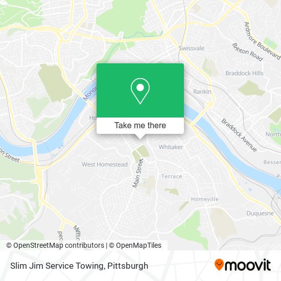 Mapa de Slim Jim Service Towing