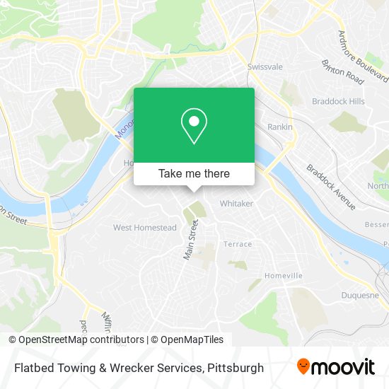 Flatbed Towing & Wrecker Services map