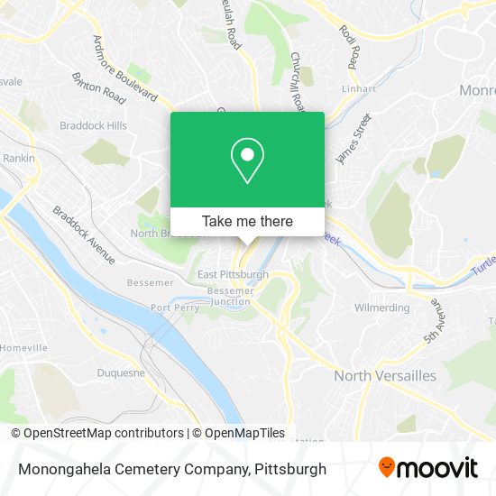 Monongahela Cemetery Company map