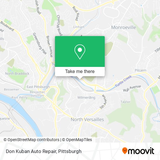 Don Kuban Auto Repair map