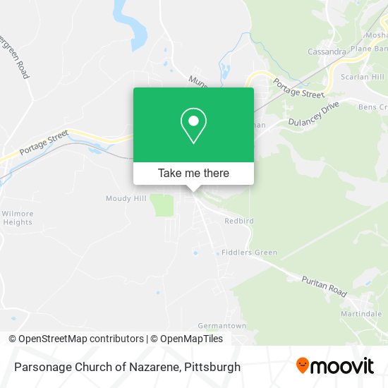 Parsonage Church of Nazarene map