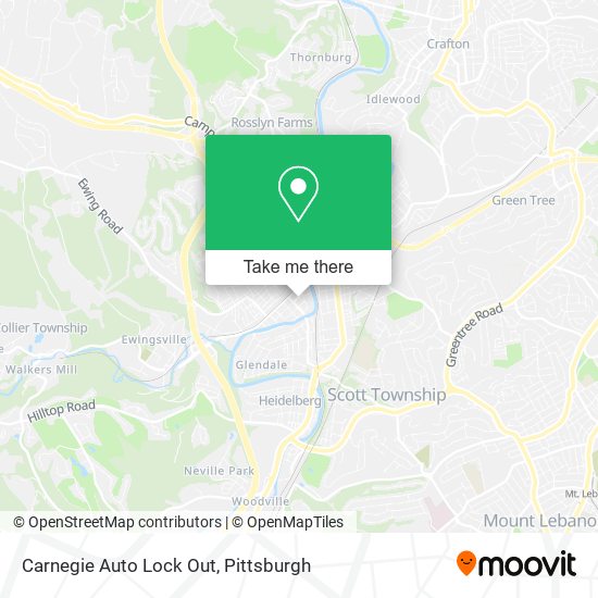 Mapa de Carnegie Auto Lock Out