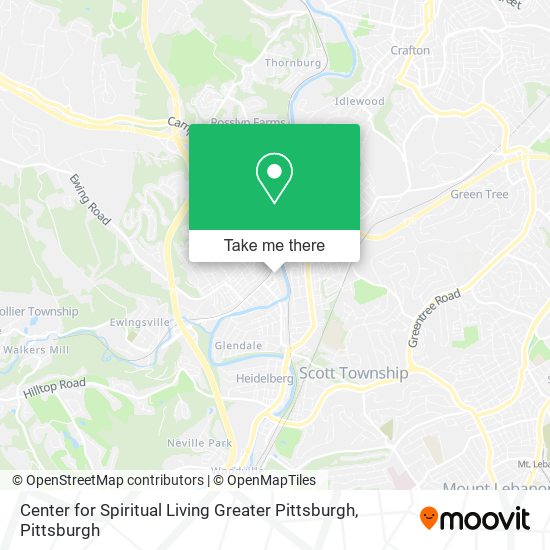 Mapa de Center for Spiritual Living Greater Pittsburgh