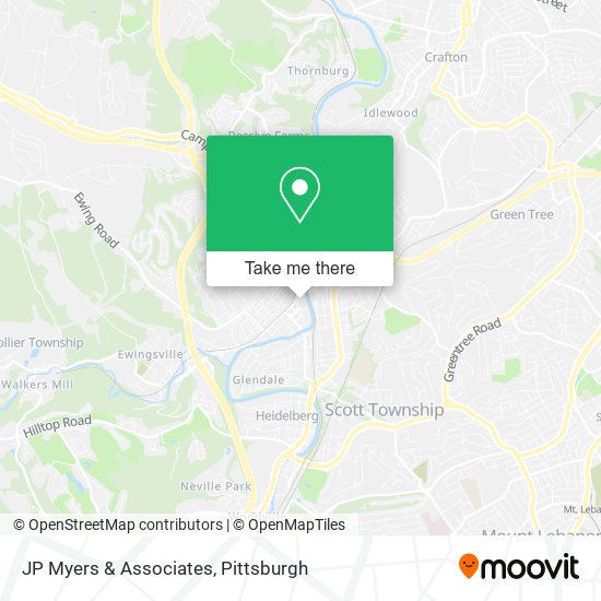 JP Myers & Associates map