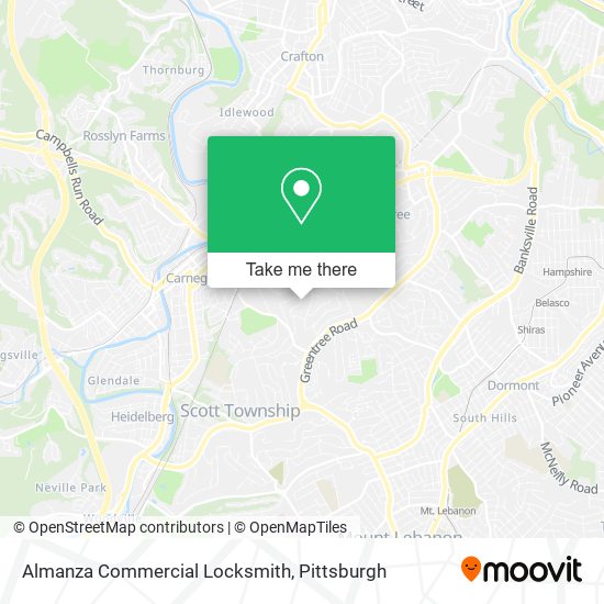 Almanza Commercial Locksmith map