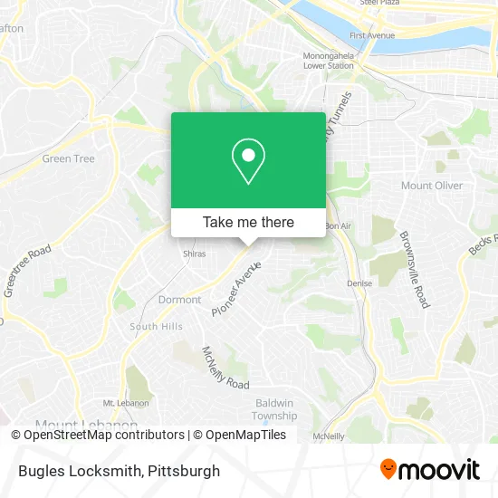 Bugles Locksmith map