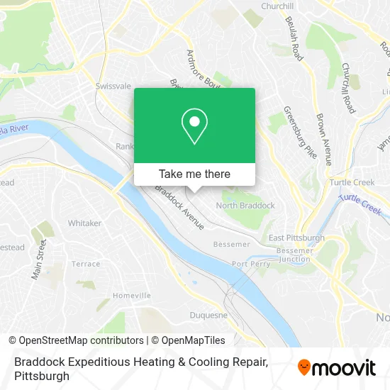 Braddock Expeditious Heating & Cooling Repair map