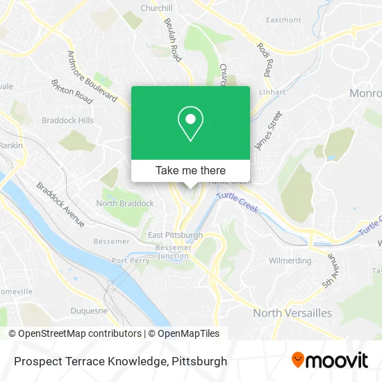 Mapa de Prospect Terrace Knowledge