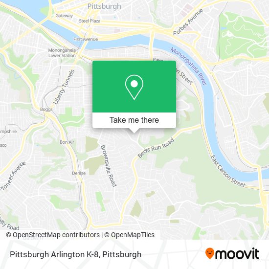 Pittsburgh Arlington K-8 map