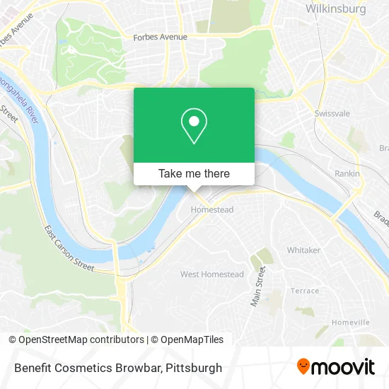 Mapa de Benefit Cosmetics Browbar