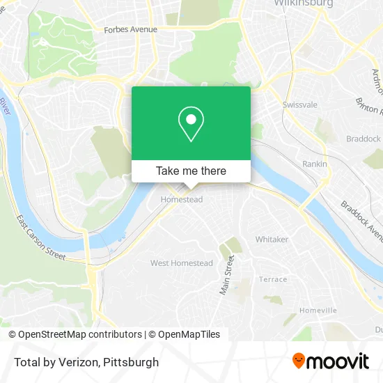 Mapa de Total by Verizon