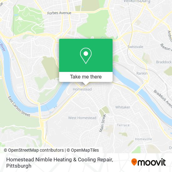 Homestead Nimble Heating & Cooling Repair map