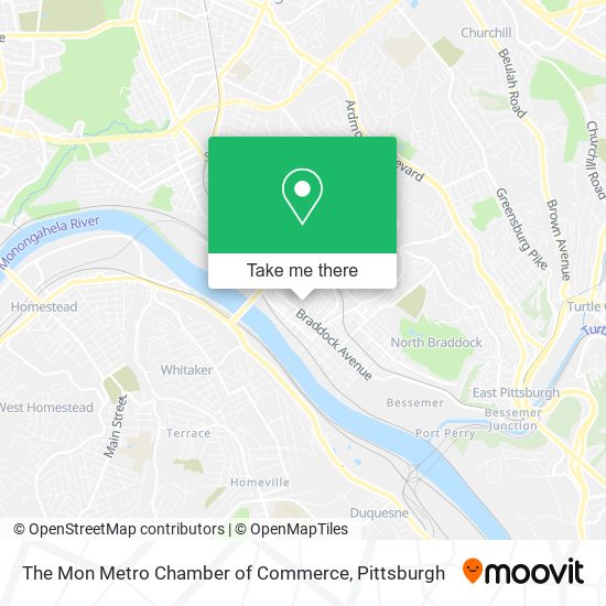 Mapa de The Mon Metro Chamber of Commerce