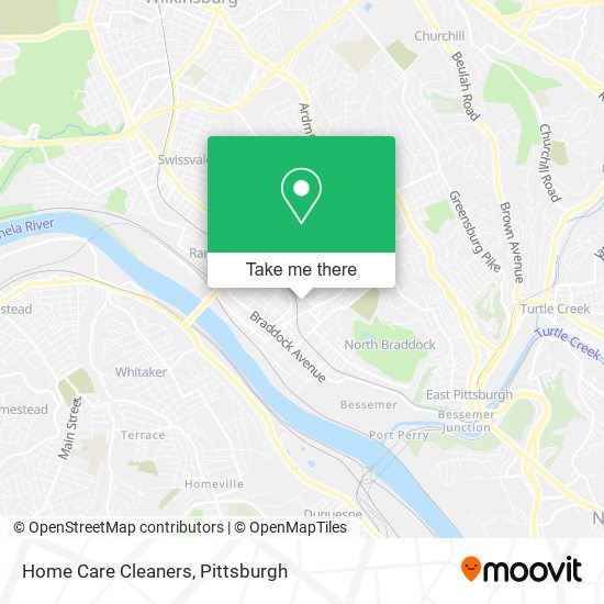 Home Care Cleaners map