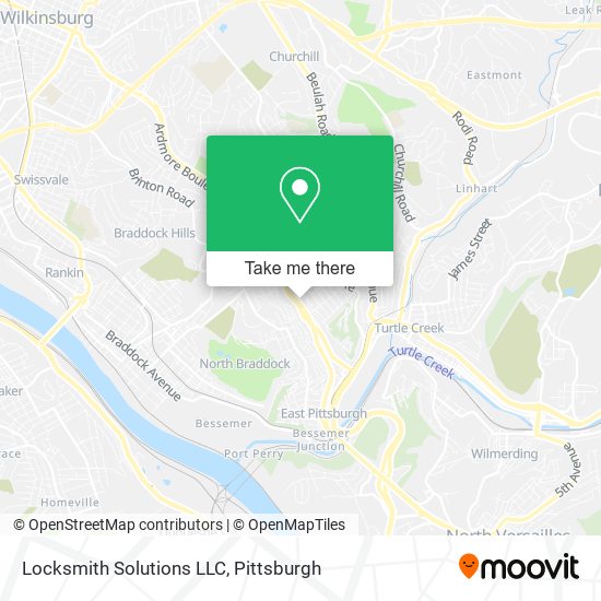 Locksmith Solutions LLC map