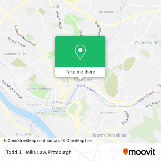 Todd J. Hollis Law map