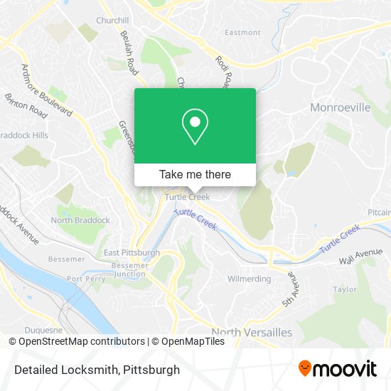 Detailed Locksmith map