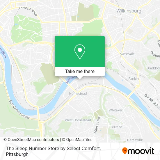 The Sleep Number Store by Select Comfort map