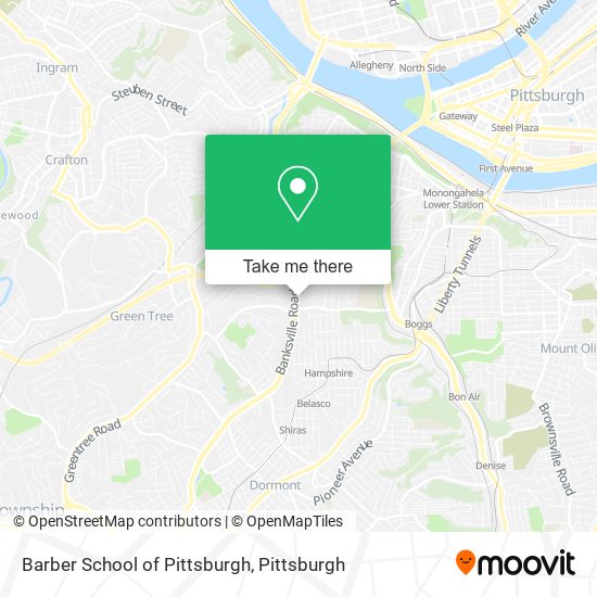 Mapa de Barber School of Pittsburgh