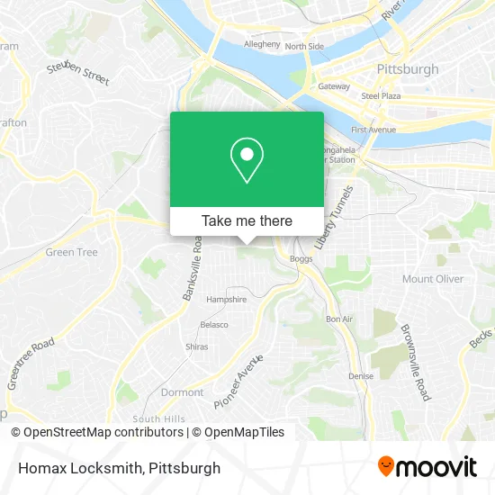 Homax Locksmith map