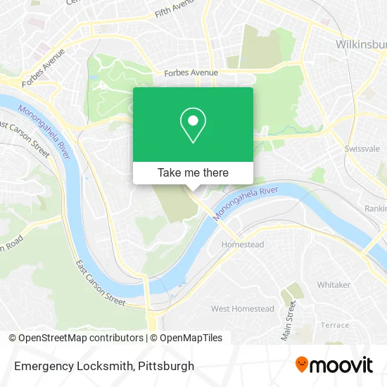Emergency Locksmith map