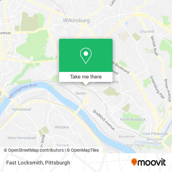 Fast Locksmith map