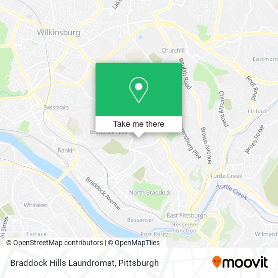 Braddock Hills Laundromat map