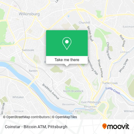 Mapa de Coinstar - Bitcoin ATM