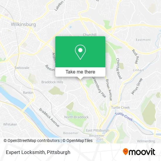 Expert Locksmith map