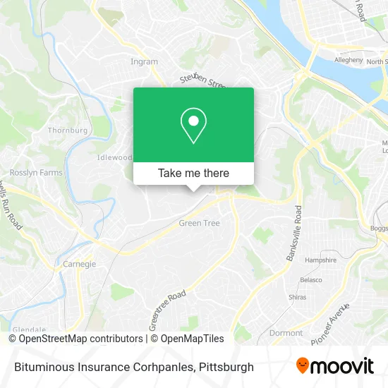 Bituminous Insurance Corhpanles map