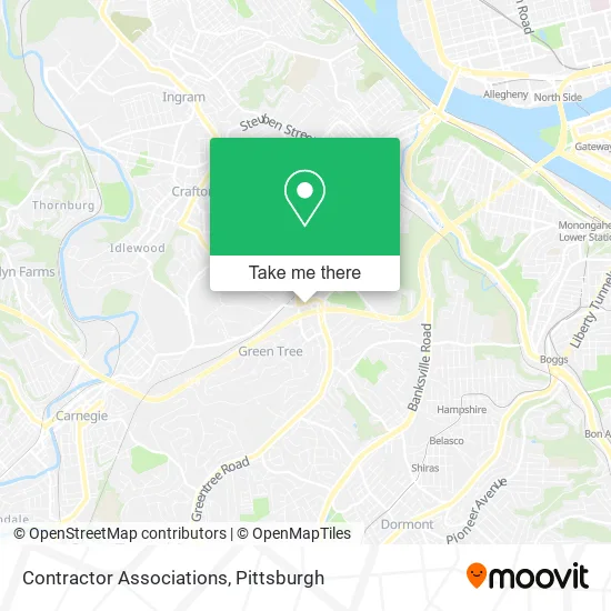 Contractor Associations map