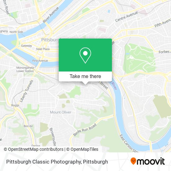 Mapa de Pittsburgh Classic Photography