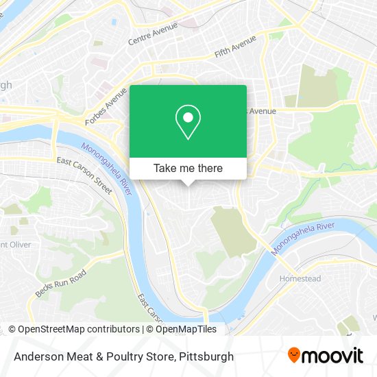 Mapa de Anderson Meat & Poultry Store