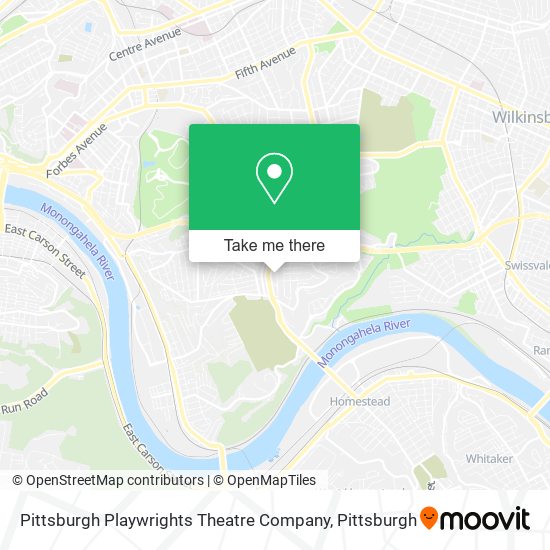 Pittsburgh Playwrights Theatre Company map