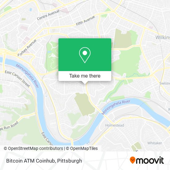 Mapa de Bitcoin ATM Coinhub