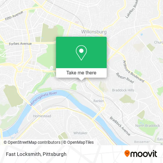 Fast Locksmith map