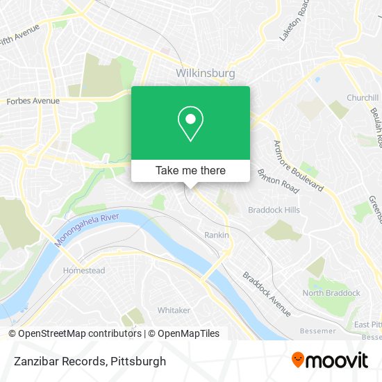Zanzibar Records map