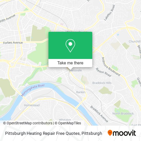 Mapa de Pittsburgh Heating Repair Free Quotes