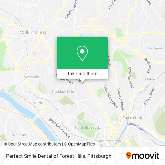 Perfect Smile Dental of Forest Hills map