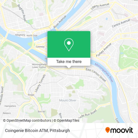 Coingenie Bitcoin ATM map