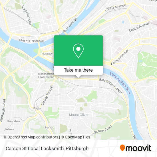 Carson St Local Locksmith map