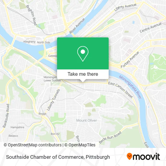 Southside Chamber of Commerce map