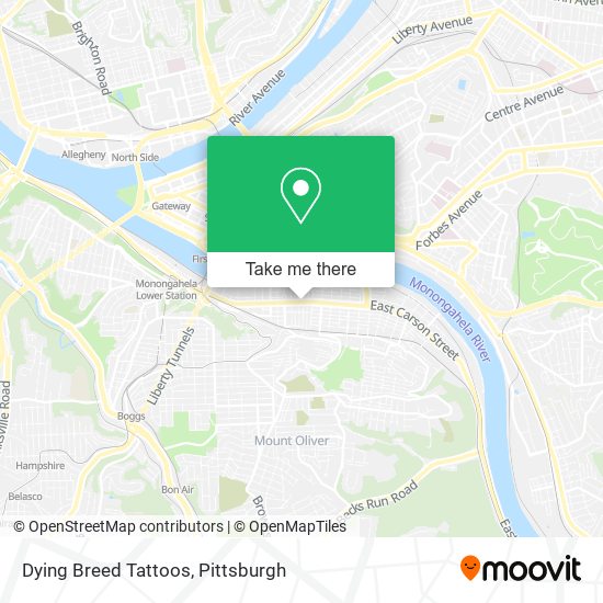 Dying Breed Tattoos map