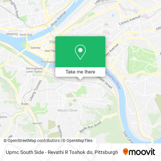 Upmc South Side - Revathi R Toshok do map