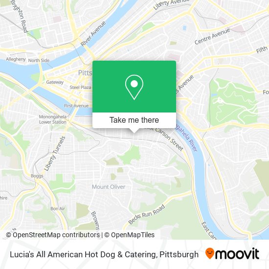 Lucia's All American Hot Dog & Catering map