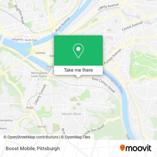 Boost Mobile map
