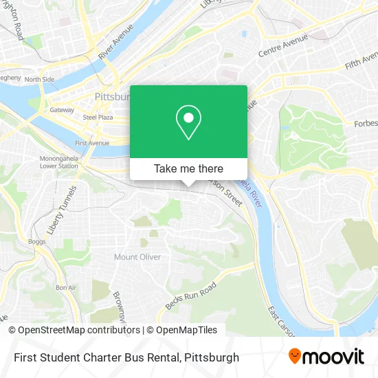 First Student Charter Bus Rental map