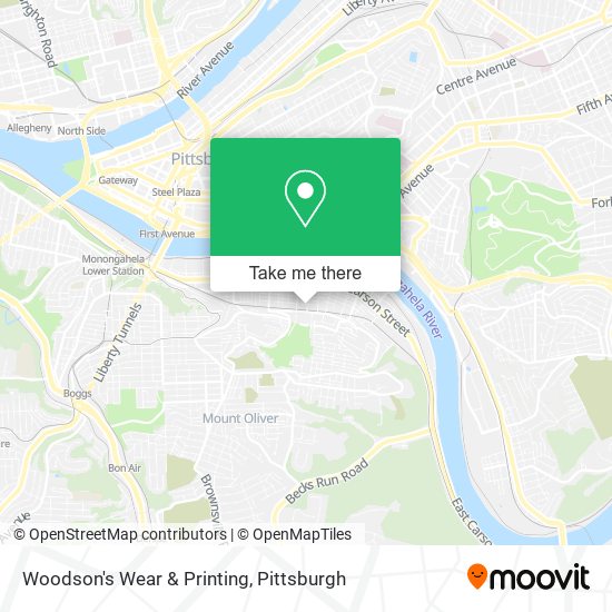 Woodson's Wear & Printing map