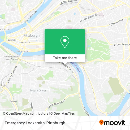 Emergency Locksmith map