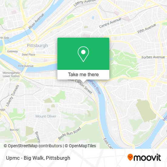 Upmc - Big Walk map